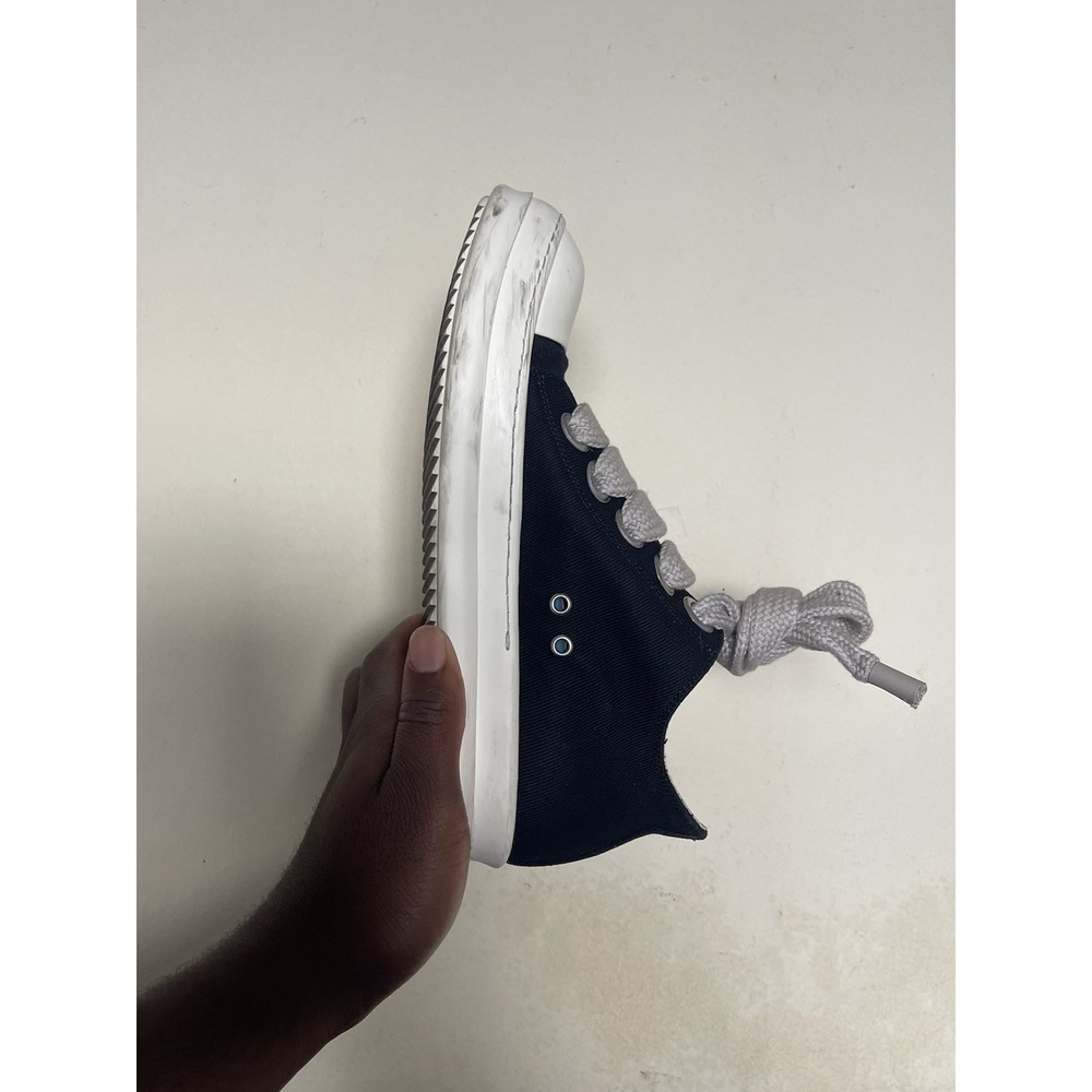 Rick Owens DRKSHDW Temple Jumbo Lace Low Canvas Ramones Black IT 42 / US 9 RARE! - Picture 5 of 16